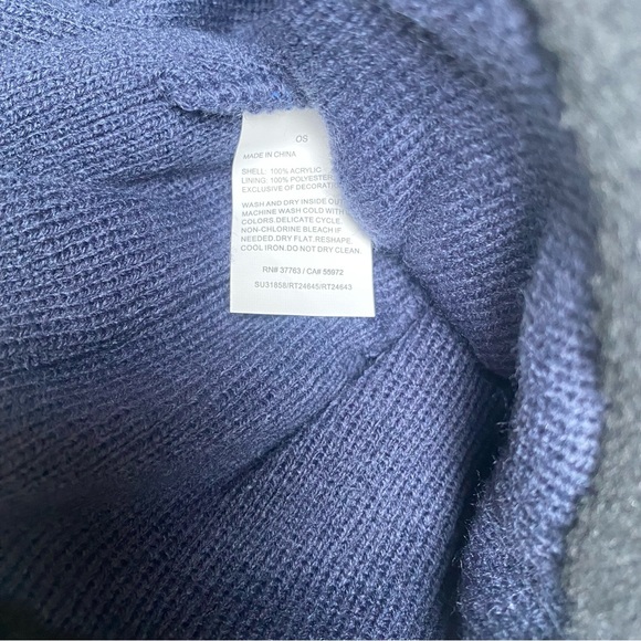 PGA Tour Men’s/Womens Navy Blue Beanie with Pom Pom, OS - Picture 6 of 8